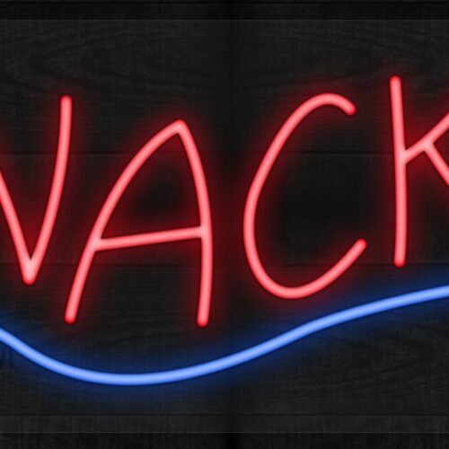 Snacks with blue line LED Flex