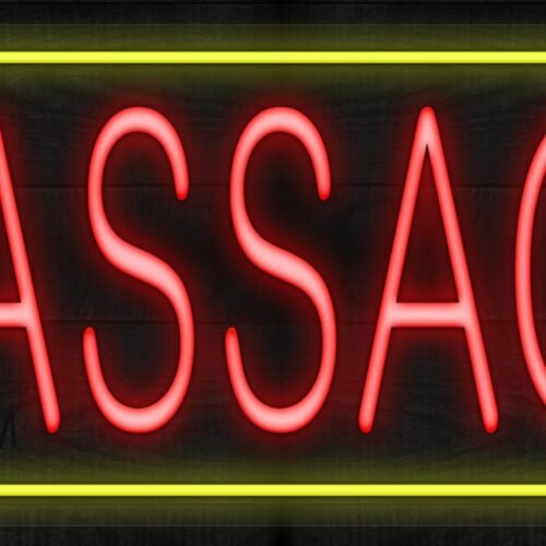 Message with yellow border LED Flex