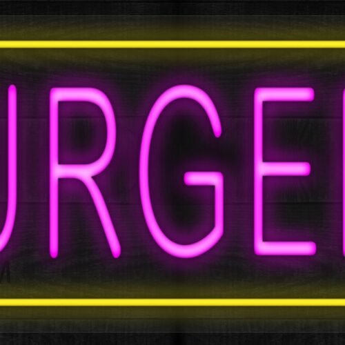 Burgers with yellow border LED Flex