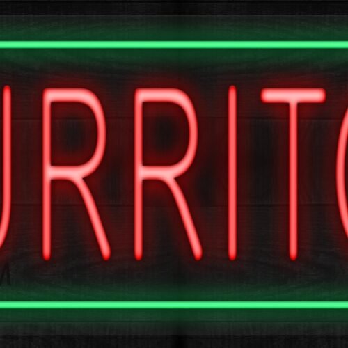Burritos with green border LED Flex