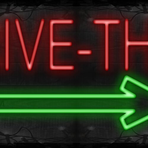 Drive-thru with green arrow LED Flex