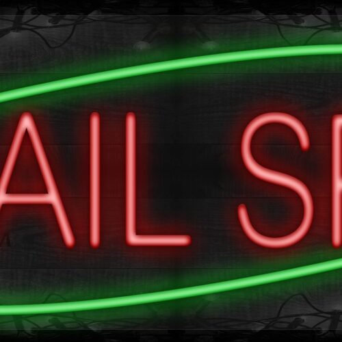 Nail Spa with green border LED Flex