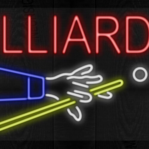 Billiards with logo LED Sign