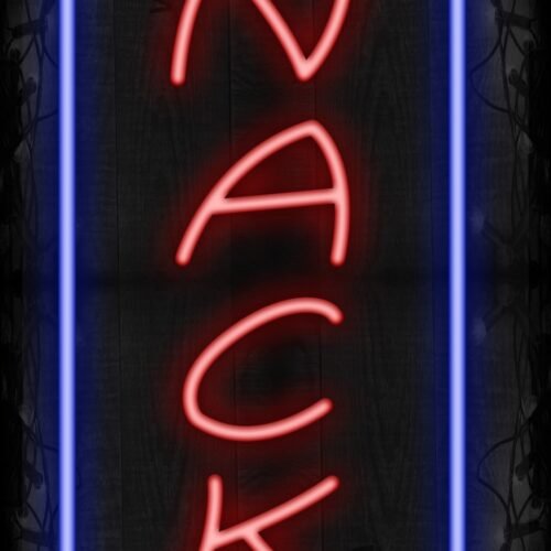 Snacks with blue border LED Flex (Vertical)
