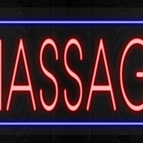 Message with blue border LED Flex