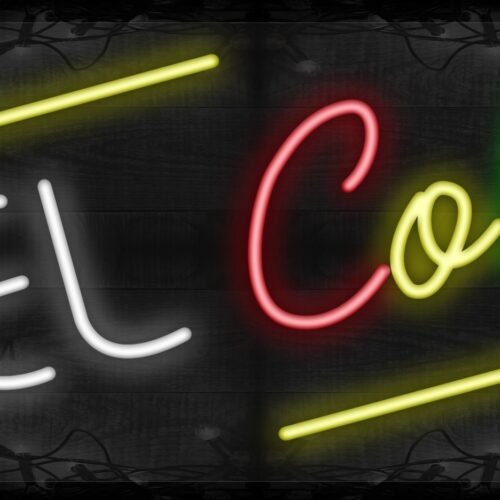 Gel Color with yellow and green lines LED Flex