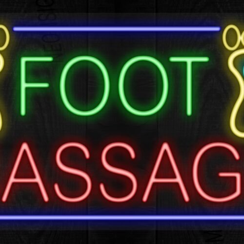 Foot Message with blue border LED Flex