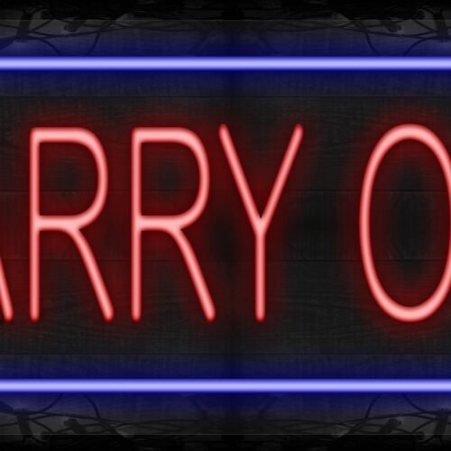 Carry Out with blue border LED Flex