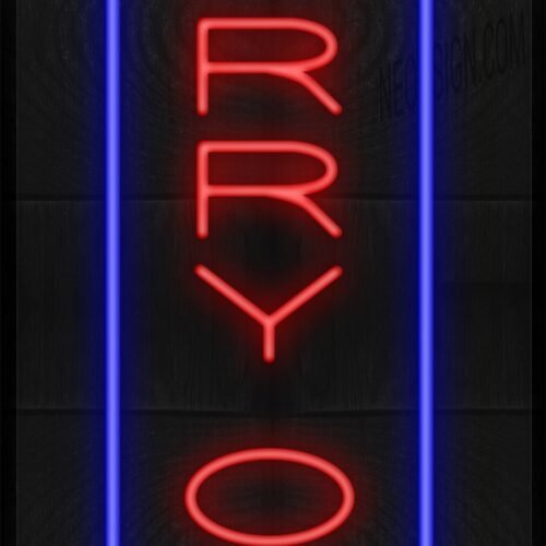 Vertical Carry Out with Blue Parallel Lines LED Flex