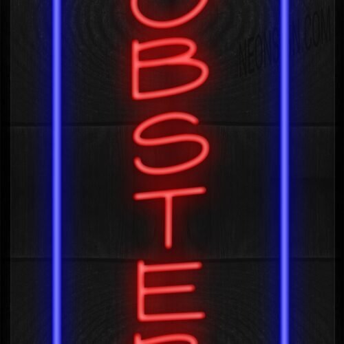 Vertical Lobsters with Blue Border LED Flex