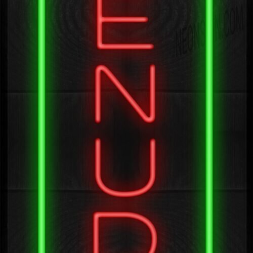 Vertical Menudo with Green Border LED Flex