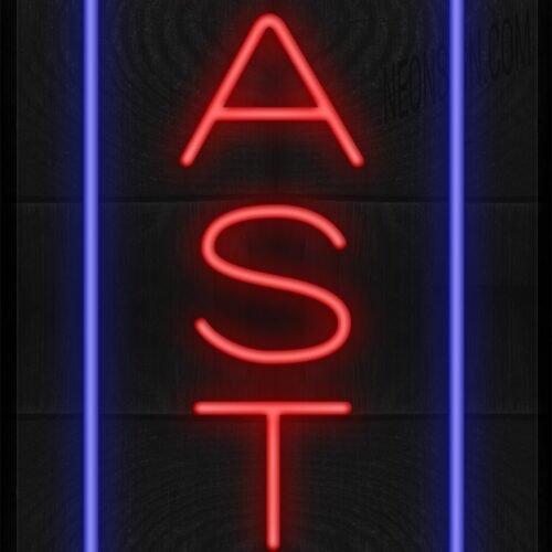 Vertical Pasta with Blue Border LED Flex