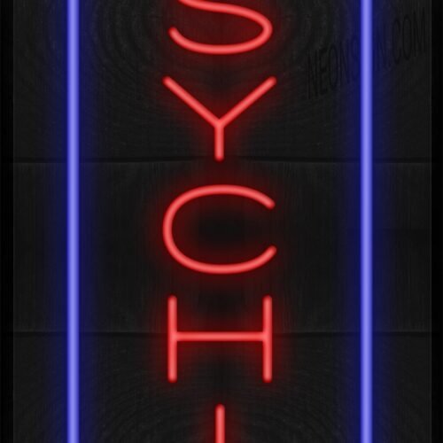Vertical Psychic with Blue Border LED Flex