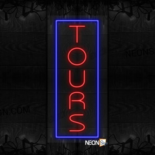 Vertical Tours with Blue Border LED Flex