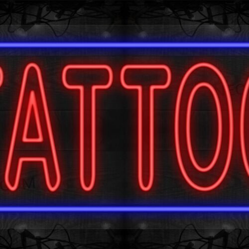 Tattoo with Blue Lines LED Flex