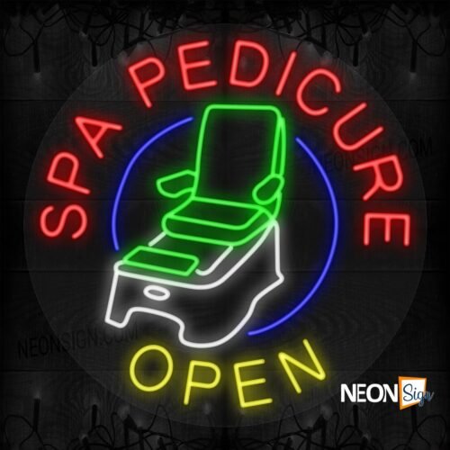 Spa Pedicure Open with Salon Chair LED Flex