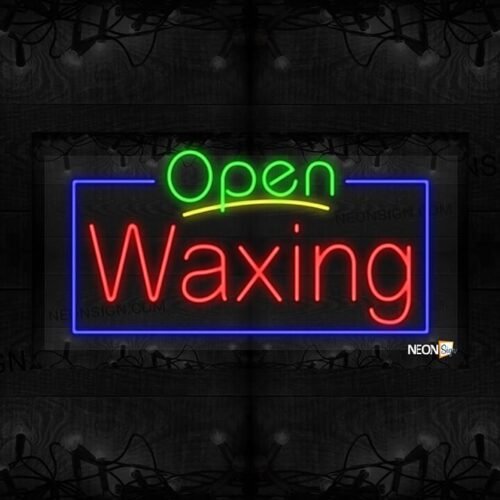 Open Waxing with Blue Border LED Flex