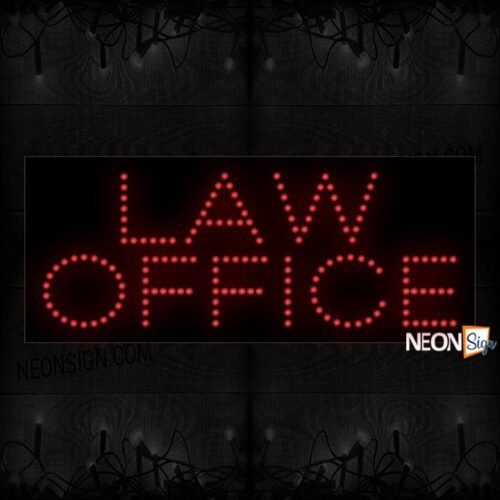 Law Office Plain Text LED Bulb