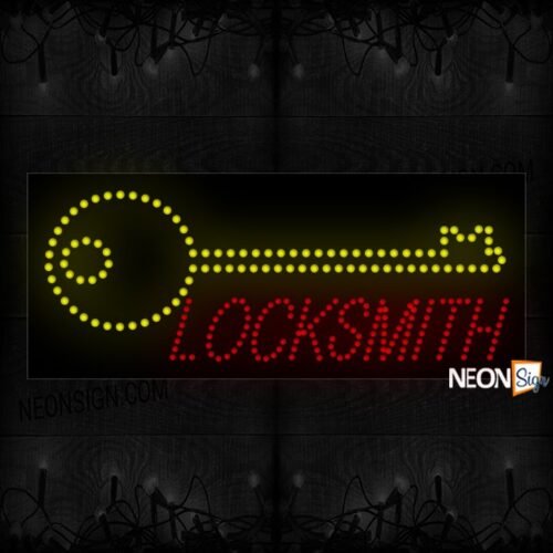 Locksmith With Key logo LED Bulb