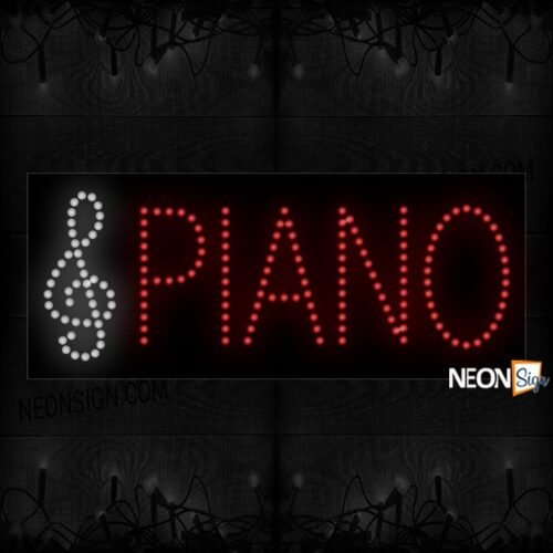 Piano With Music Symbol LED Bulb