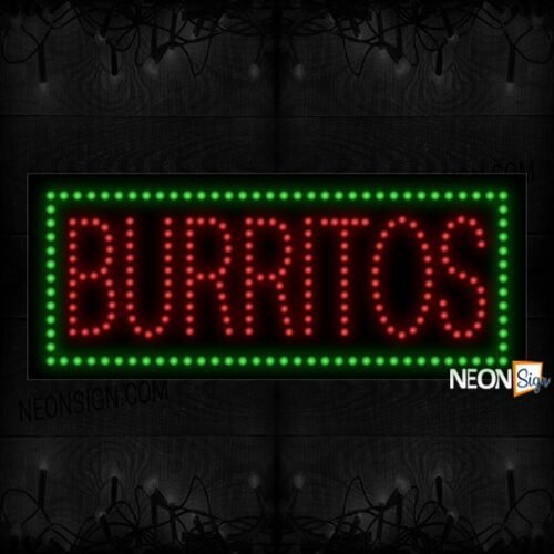 Burritos With Green Border LED Bulb