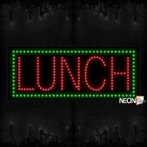 Lunch With Green Border LED Bulb