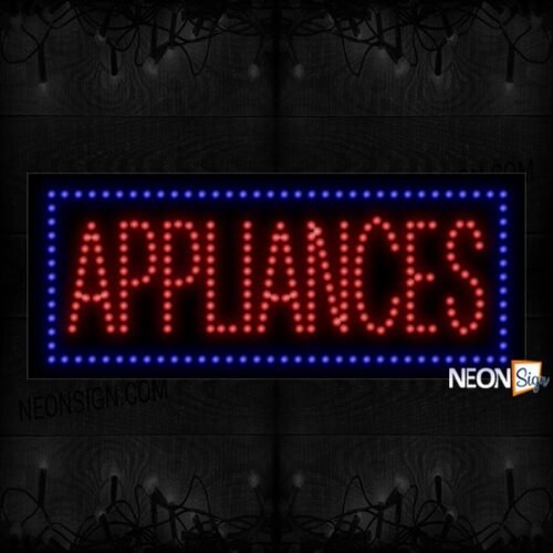 Appliances With Blue Border LED Bulb