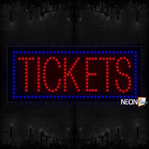 Tickets With Blue Border LED Bulb