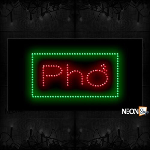 Pho With Green Border LED Bulb