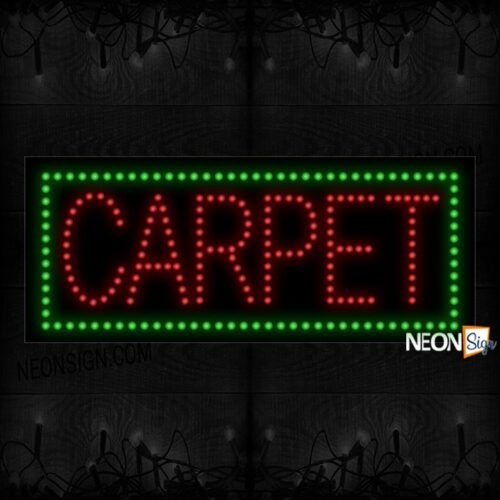 Carpet With Green Border LED Bulb