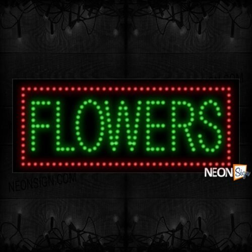 Flowers With Red Border LED Bulb