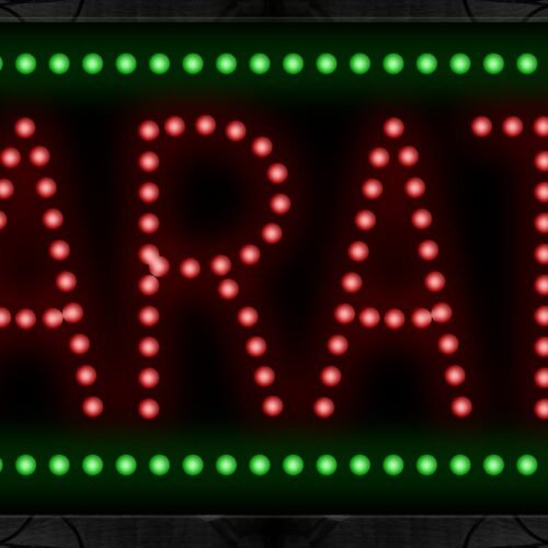 Karate With Green Rectangle LED Bulb
