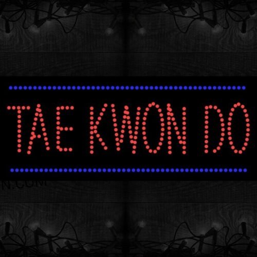 Taekwondo With Horizontal Line LED Bulb