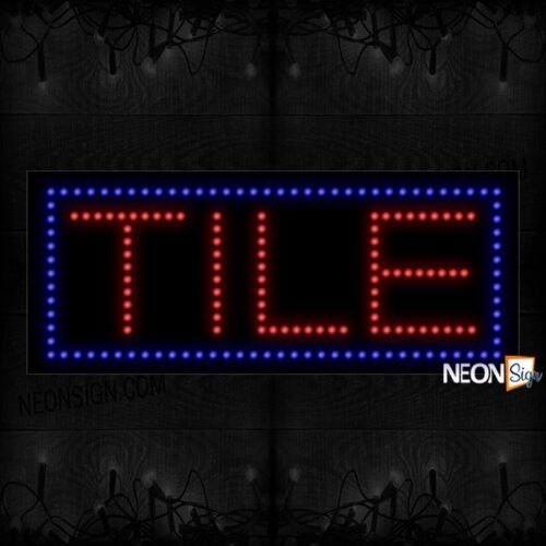 Tile With Blue Border LED Bulb