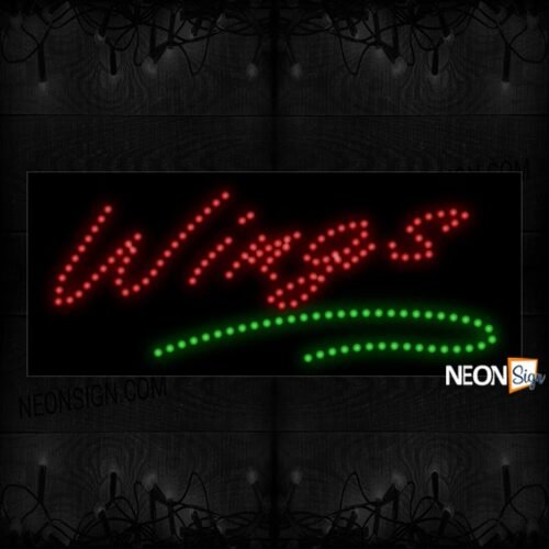 Wings Cursive With Curve Line LED Bulb