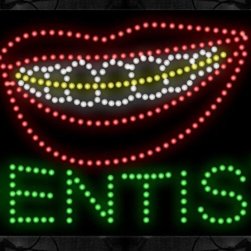 Dentist With Lips Logo LED Bulb