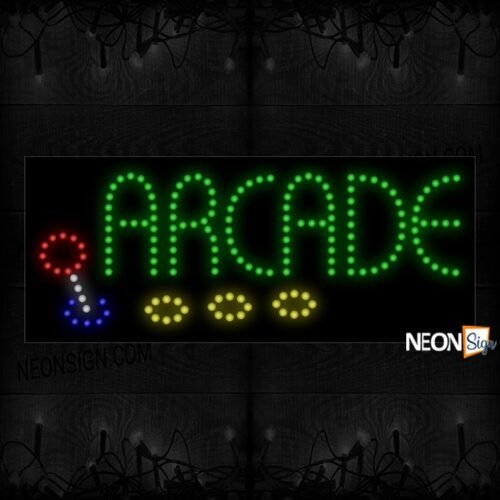 Arcade In Green With Logo LED Bulb