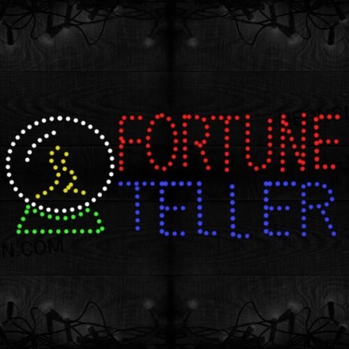 Fortune Teller With Crystal Ball Logo LED Bulb