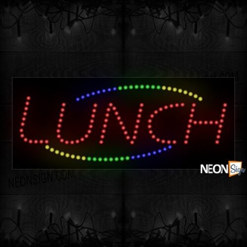 Lunch With Colorful Arc Border LED Bulb