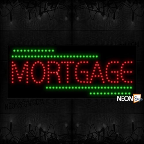 Mortgage With Green Lines LED Bulb