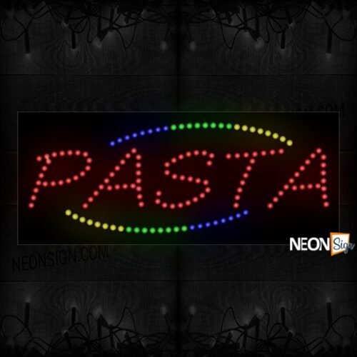 Pasta With Colorful Arc Border LED Bulb