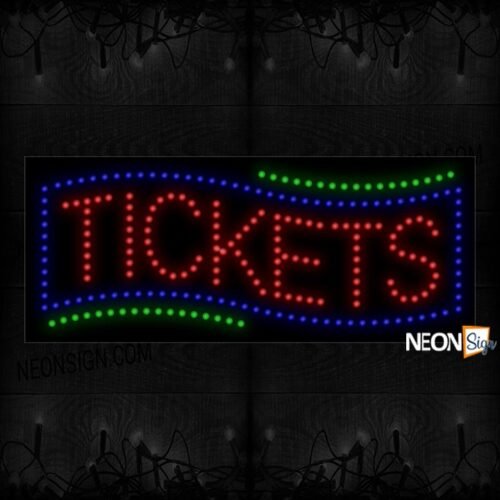 Tickets With Wavy Border LED Bulb