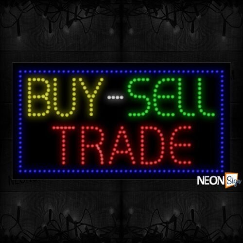 By - Sell Trade With Blue Border LED Bulb