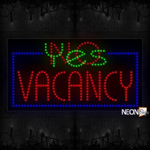 Yes/No Vacancy With Border sLED Bulb