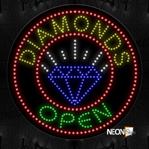 Diamonds Open With Diamond In Center LED Bulb