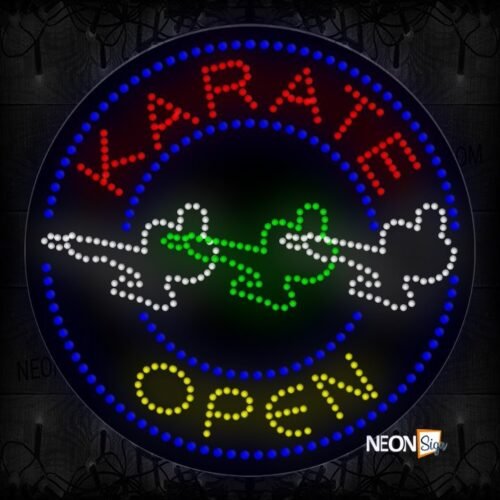 Karate Open With Karate Logo LED Bulb
