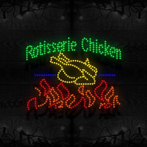 Rotisserie Chicken Without Border LED Bulb