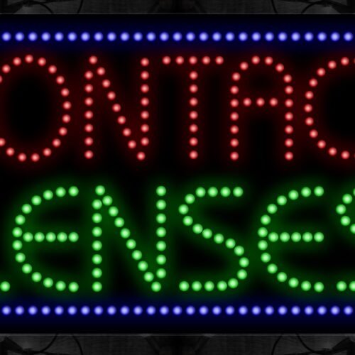 Contact Lenses With Blue Border LED Bulb