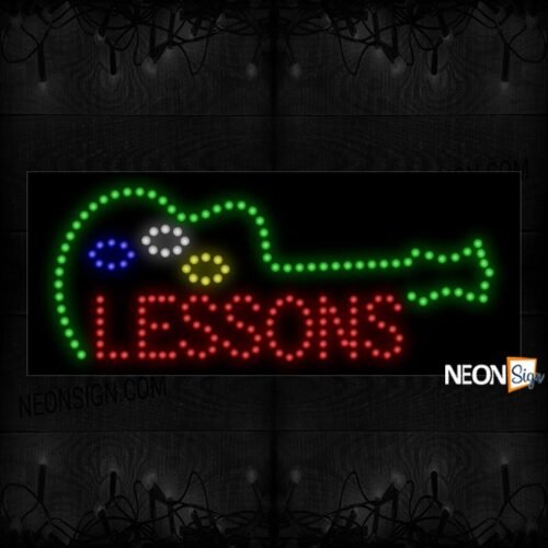 Lessons With Guitar LED Bulb
