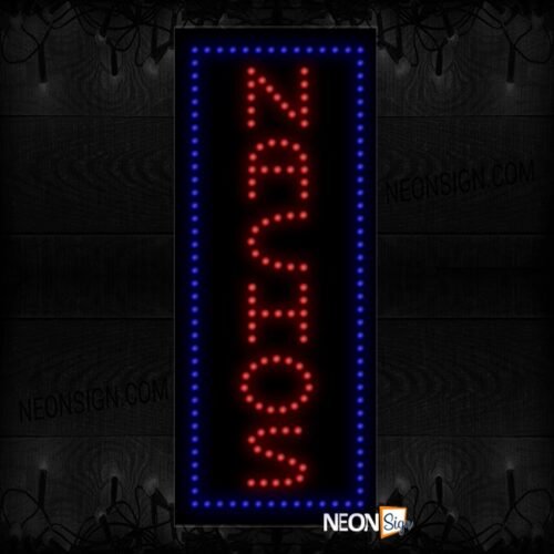 Nachos With Blue Border (Vertical) LED Bulb
